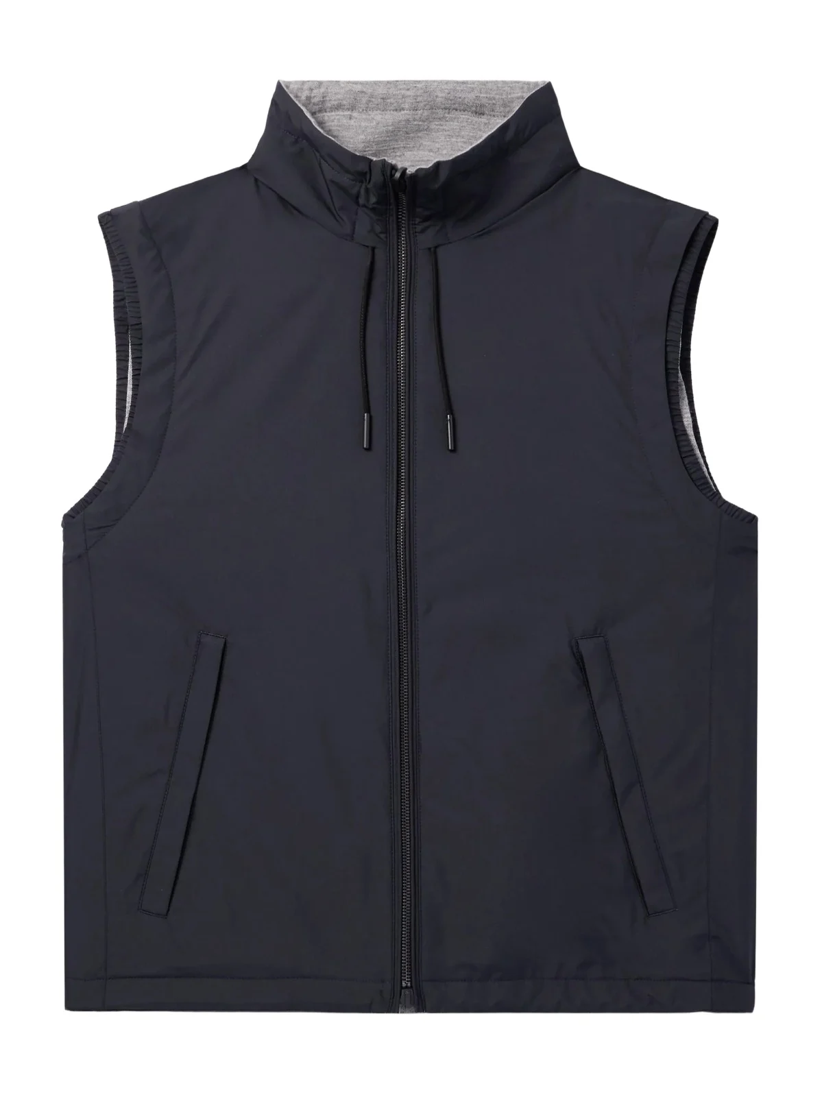 Reversible Shell and Cashmere-Blend Twill Gilet - Men Reversible Shell and Cashmere-Blend Twill Gilet - Men