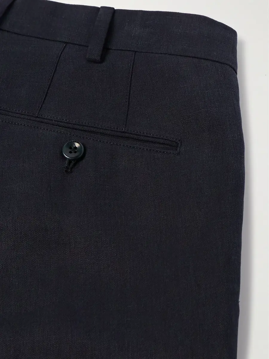 Loro Piana Pantaflat Slim-Fit Straight-Leg Linen-Twill Suit Trousers - Men | Thumbnail 4 Loro Piana Pantaflat Slim-Fit Straight-Leg Linen-Twill Suit Trousers - Men | Thumbnail 4