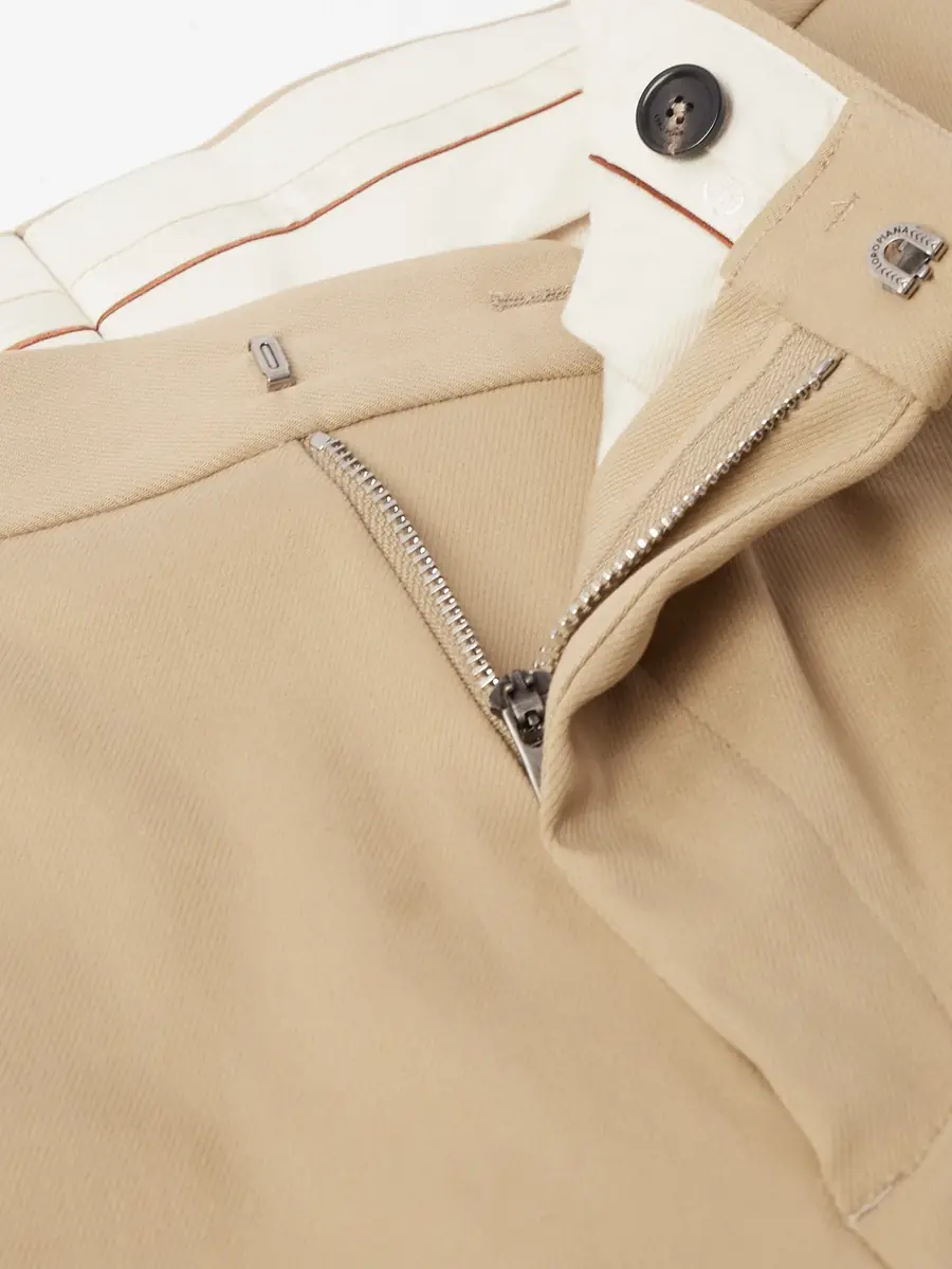 Loro Piana Jarno Austin Straight-Leg Stretch-Cotton Twill Trousers - Men | Thumbnail 5