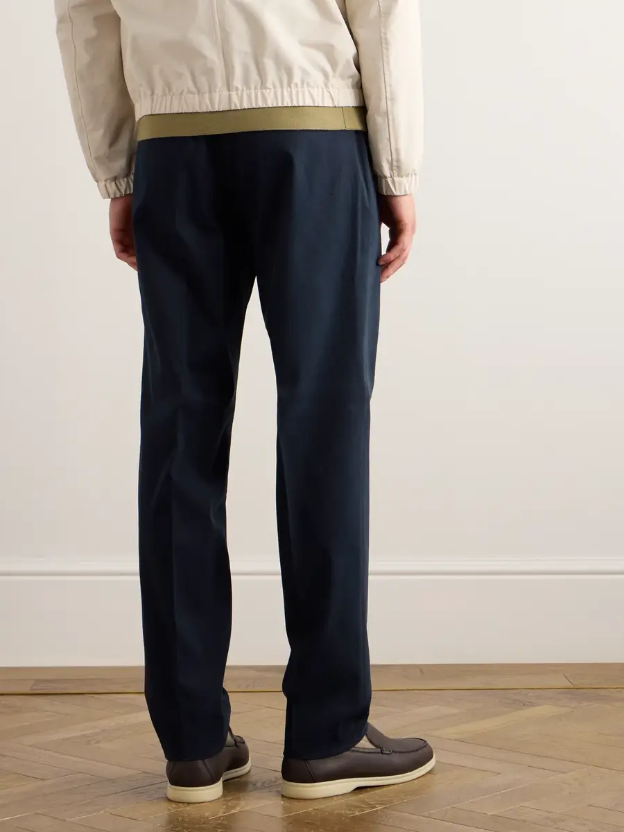 Loro Piana Jarno Austin Straight-Leg Stretch-Cotton Twill Trousers - Men | Thumbnail 3 Loro Piana Jarno Austin Straight-Leg Stretch-Cotton Twill Trousers - Men | Thumbnail 3