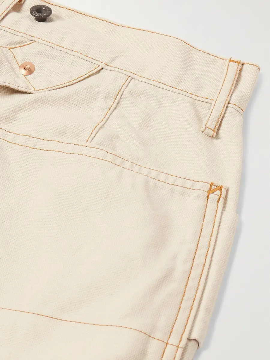 KAPITAL Lumber Straight-Leg Embroidered Cotton-Canvas Cargo Trousers - Men | Thumbnail 5 KAPITAL Lumber Straight-Leg Embroidered Cotton-Canvas Cargo Trousers - Men | Thumbnail 5