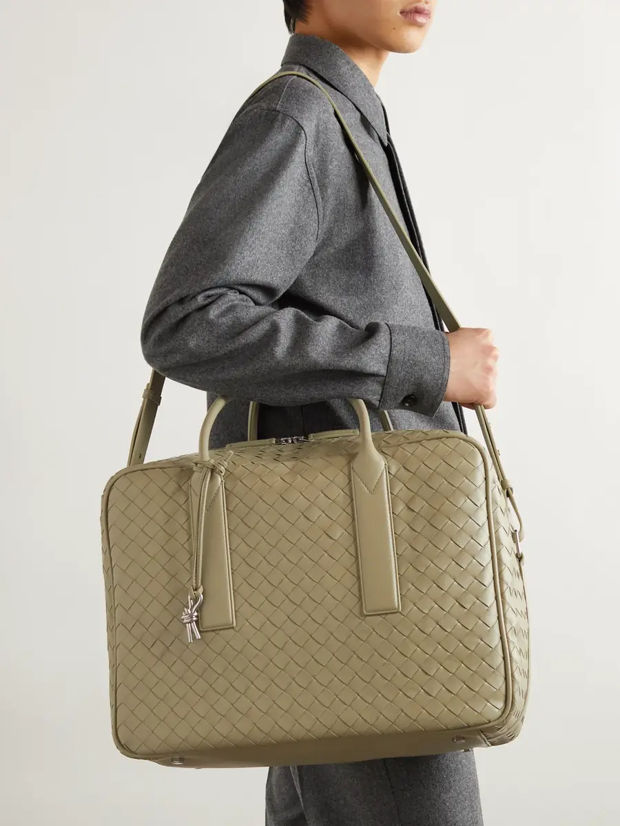 Bottega Veneta Intrecciato Leather Briefcase - Men | Thumbnail 2