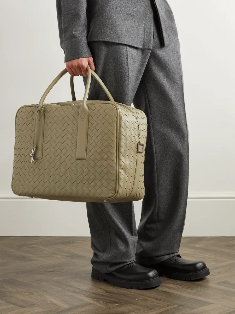 Bottega Veneta Intrecciato Leather Briefcase - Men | Thumbnail 6