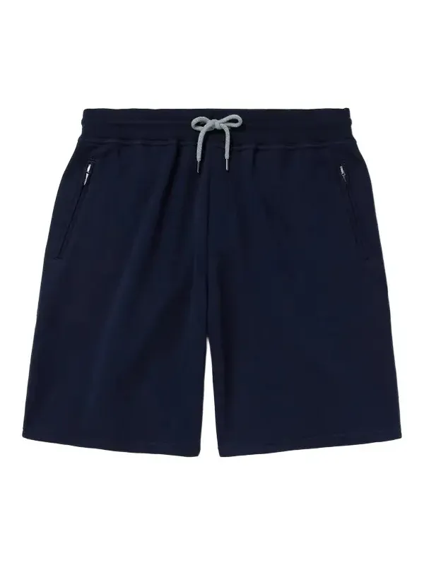 Straight-Leg Cotton-Blend Jersey Drawstring Shorts - Men Straight-Leg Cotton-Blend Jersey Drawstring Shorts - Men