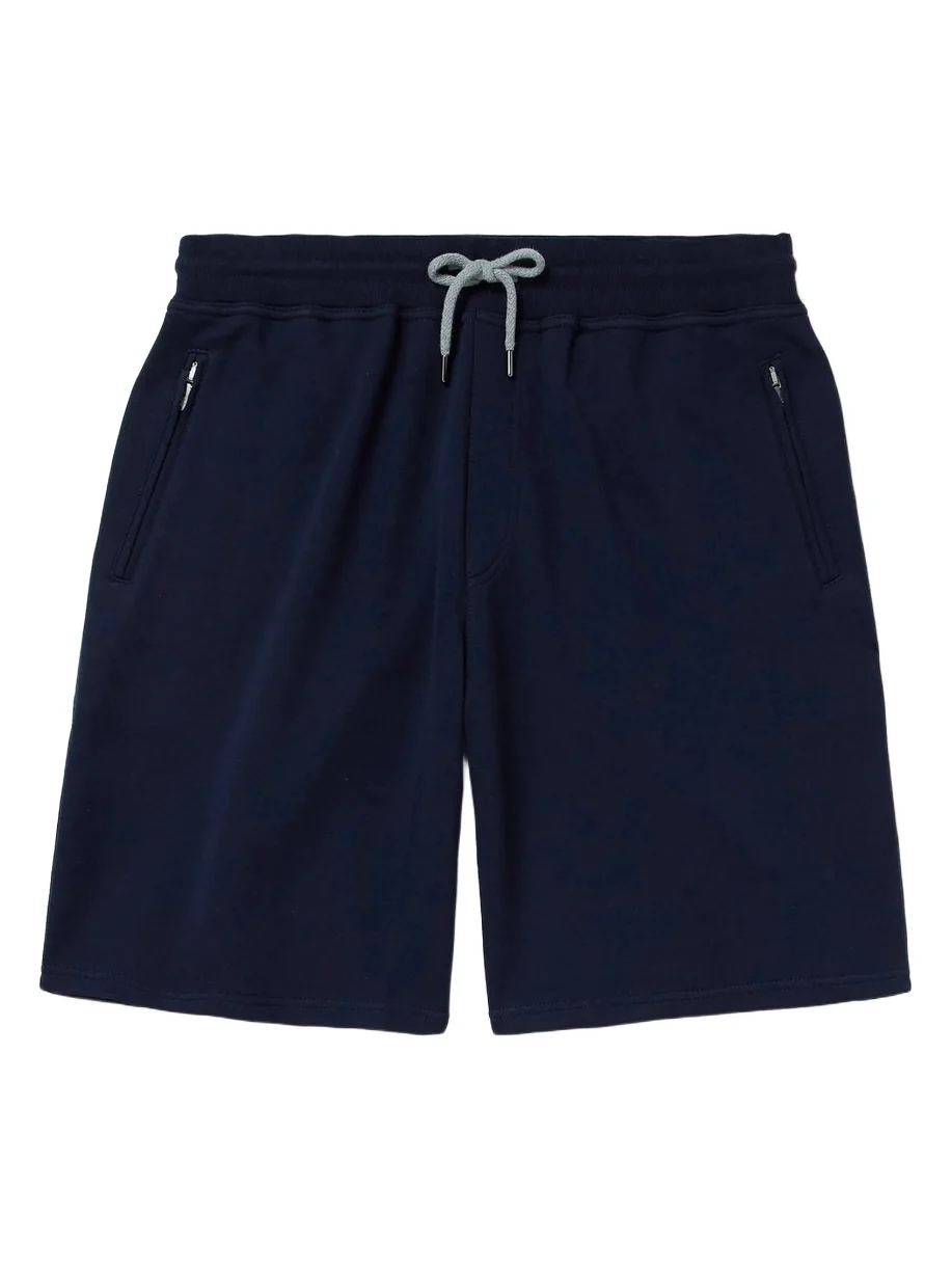 Straight-Leg Cotton-Blend Jersey Drawstring Shorts - Men Straight-Leg Cotton-Blend Jersey Drawstring Shorts - Men