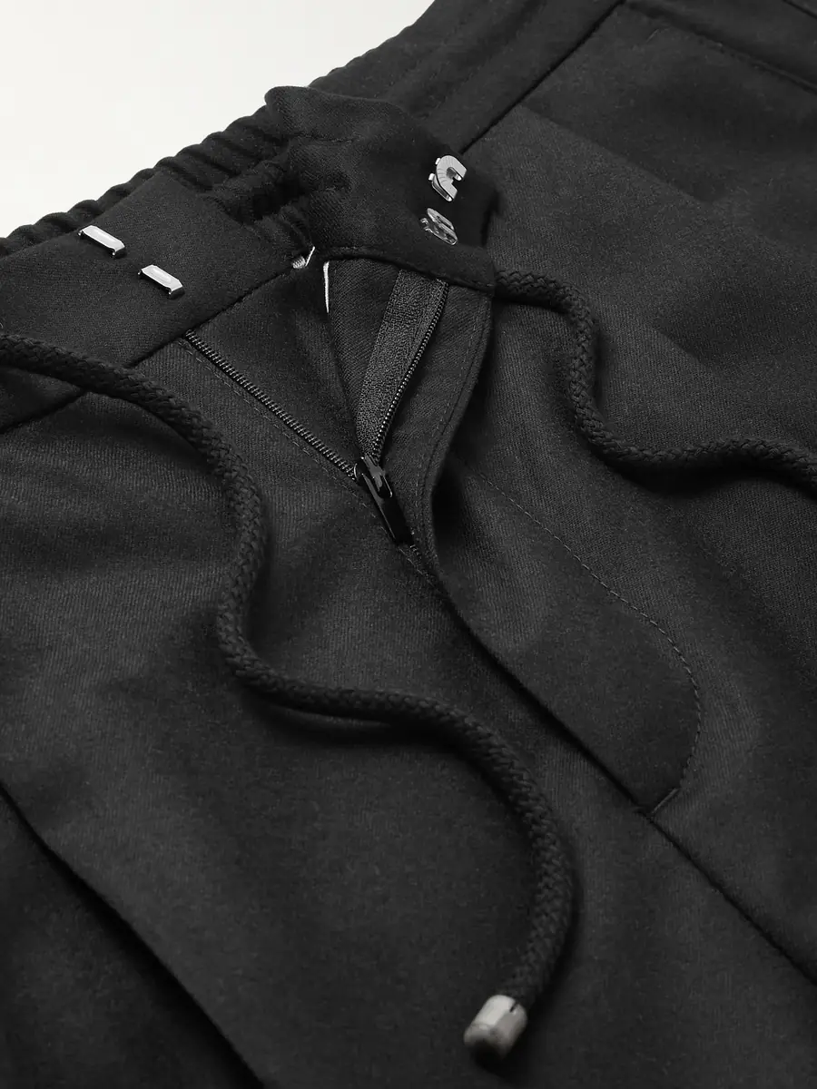 Brunello Cucinelli Tapered Pleated Virgin Wool-Flannel Drawstring Trousers - Men | Thumbnail 5 Brunello Cucinelli Tapered Pleated Virgin Wool-Flannel Drawstring Trousers - Men | Thumbnail 5