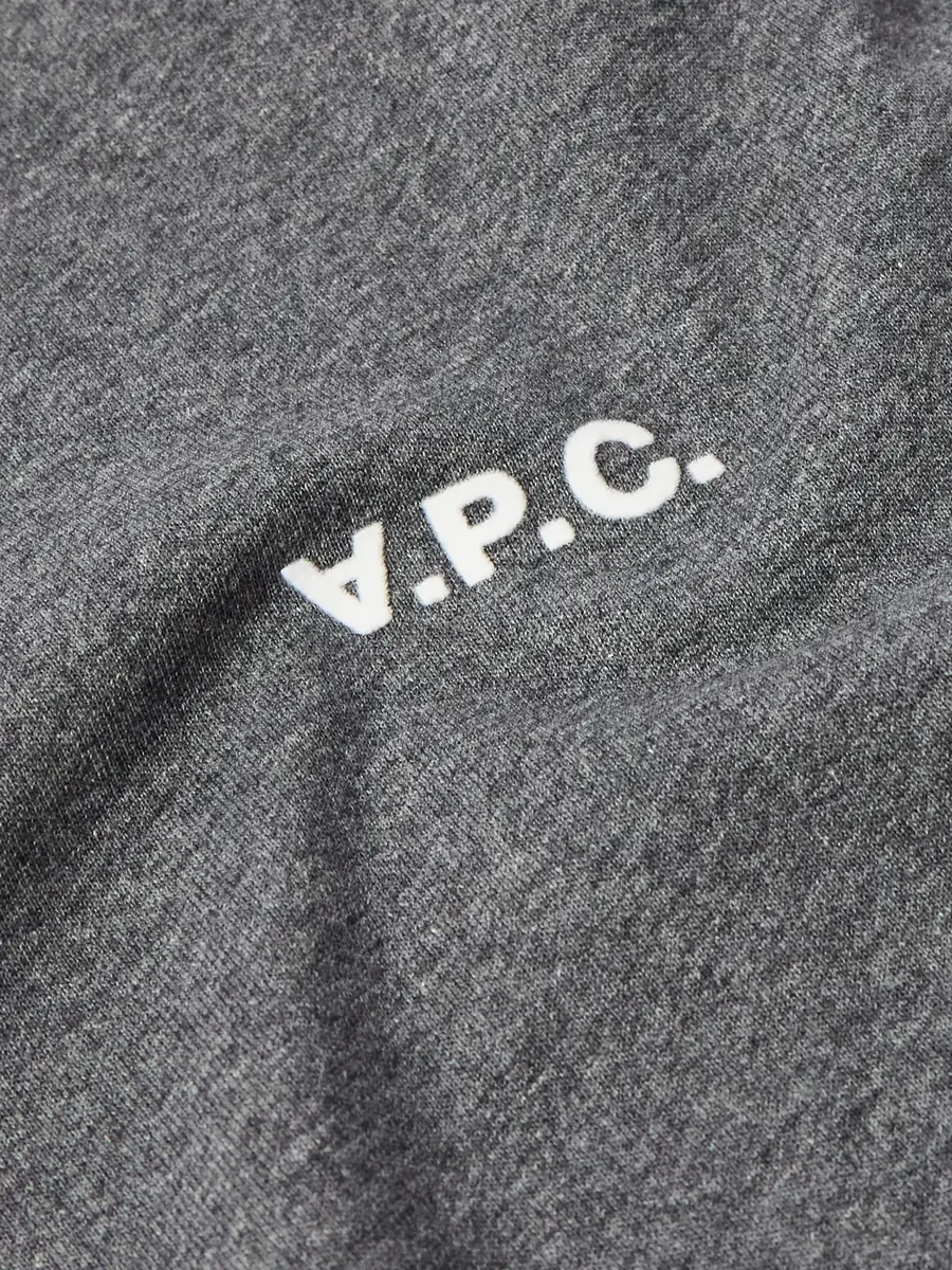 A.P.C. Logo-Flocked Cotton-Jersey T-Shirt - Men | Thumbnail 5 A.P.C. Logo-Flocked Cotton-Jersey T-Shirt - Men | Thumbnail 5