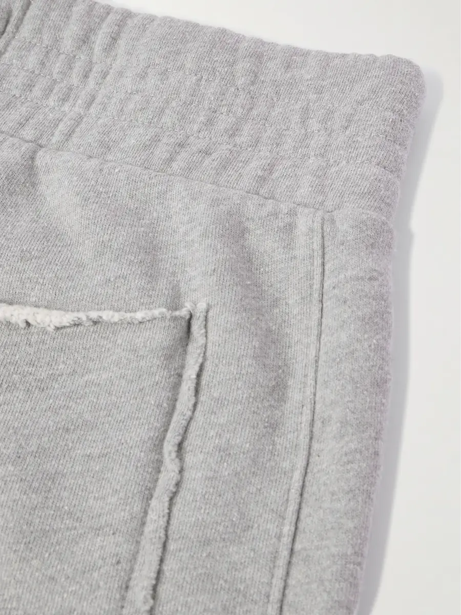 Les Tien Straight-Leg Heavyweight Structured-Fleece Cotton-Jersey Drawstring Shorts - Men | Thumbnail 4 Les Tien Straight-Leg Heavyweight Structured-Fleece Cotton-Jersey Drawstring Shorts - Men | Thumbnail 4
