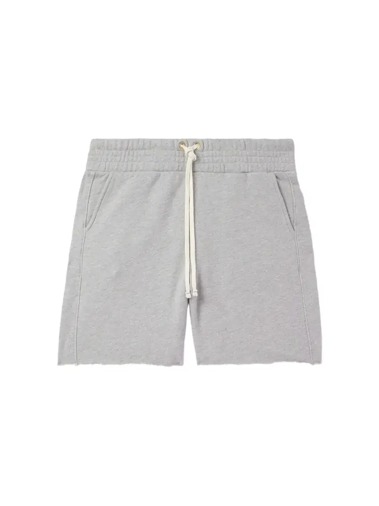 Les Tien Straight-Leg Heavyweight Structured-Fleece Cotton-Jersey Drawstring Shorts - Men