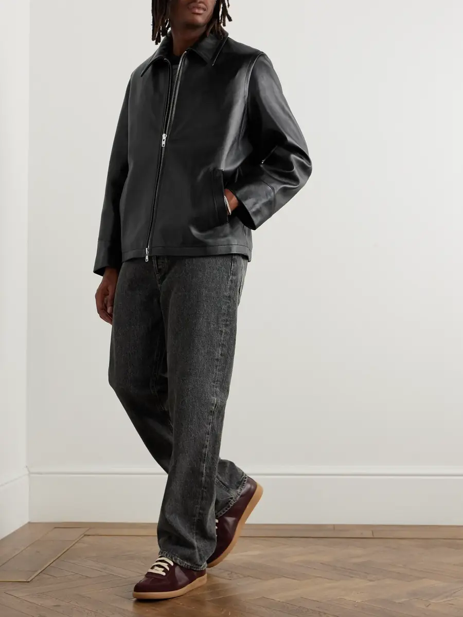AGOLDE Chadwick Full-Grain Leather Jacket - Men | Thumbnail 2
