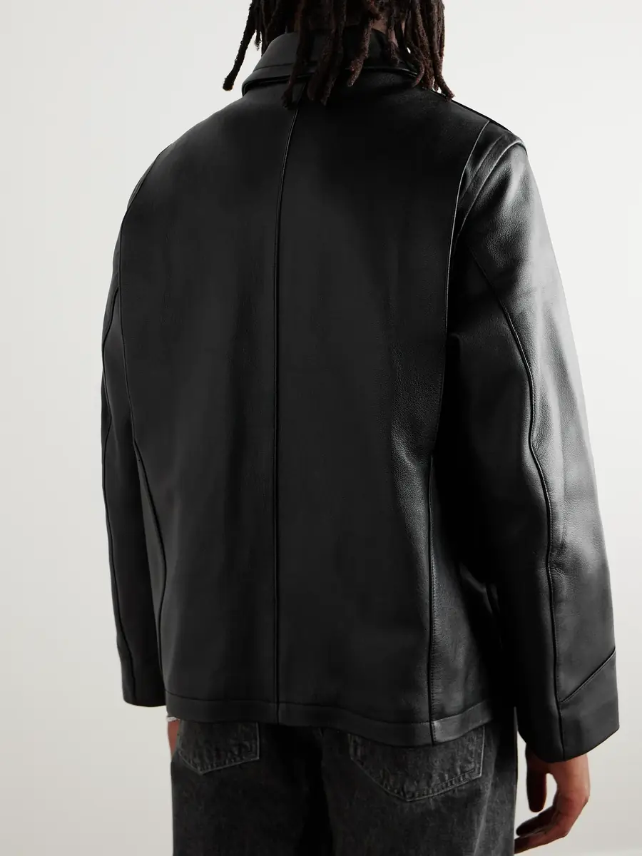AGOLDE Chadwick Full-Grain Leather Jacket - Men | Thumbnail 3
