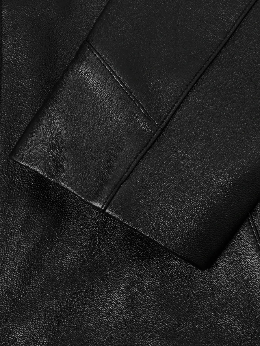 AGOLDE Chadwick Full-Grain Leather Jacket - Men | Thumbnail 5