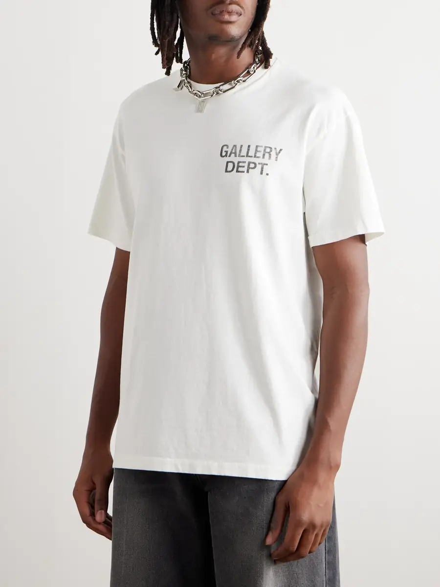 Gallery Dept. Vintage Souvenir Logo-Print Cotton-Jersey T-Shirt - Men | Thumbnail 3 Gallery Dept. Vintage Souvenir Logo-Print Cotton-Jersey T-Shirt - Men | Thumbnail 3