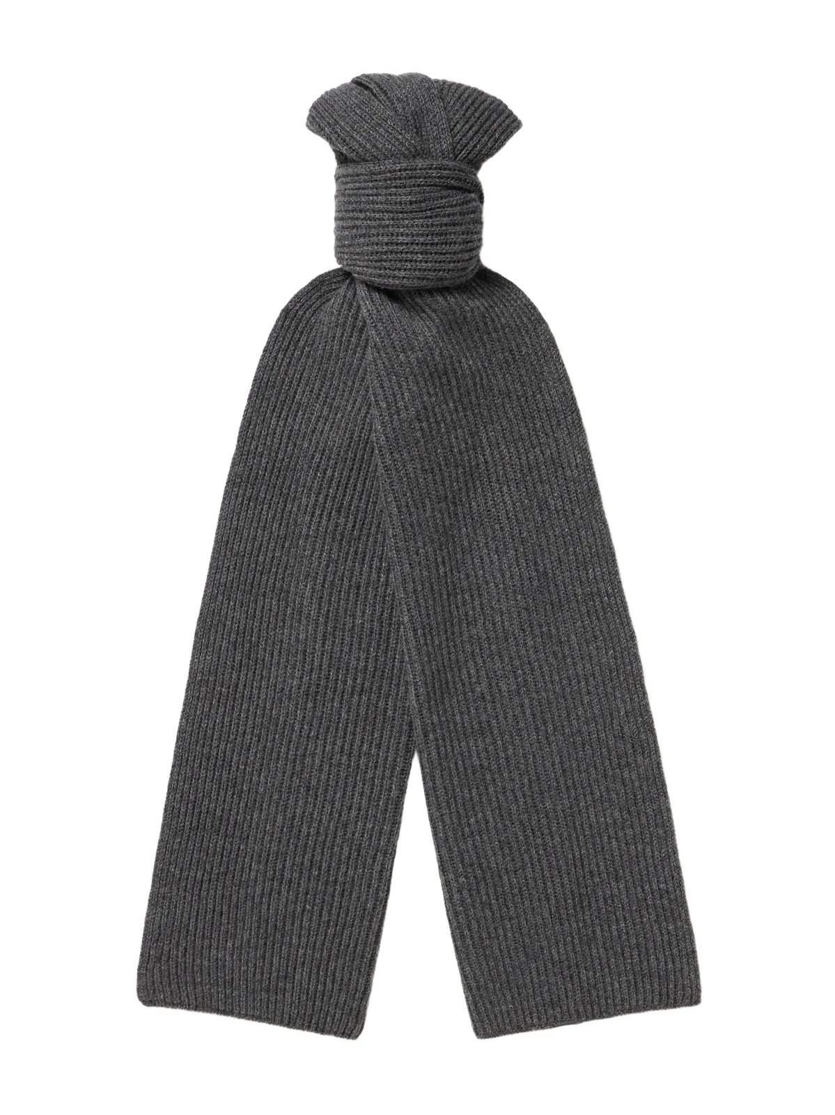 Johnstons of Elgin Ribbed Cashmere Scarf - Men