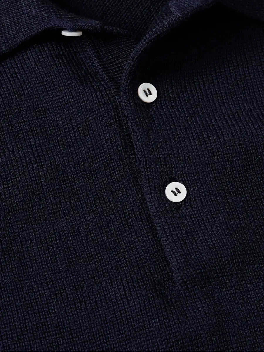 Drake's Merino Wool Polo Shirt - Men | Thumbnail 5