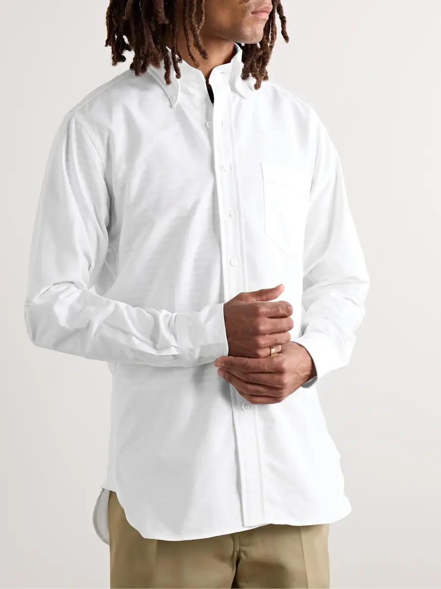 Drake's Slim-Fit Button-Down Collar Cotton Oxford Shirt - Men | Thumbnail 3 Drake's Slim-Fit Button-Down Collar Cotton Oxford Shirt - Men | Thumbnail 3