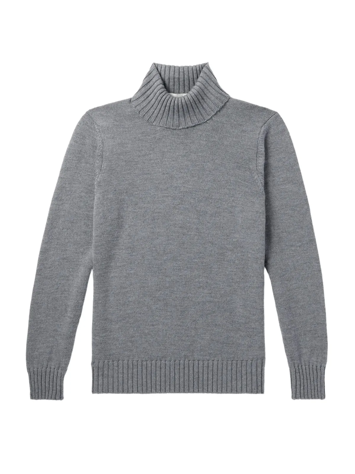 Slim-Fit Wool Rollneck Sweater - Men Slim-Fit Wool Rollneck Sweater - Men