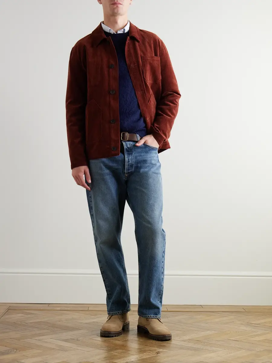 Drake's Brushed Shetland Wool Sweater - Men | Thumbnail 2