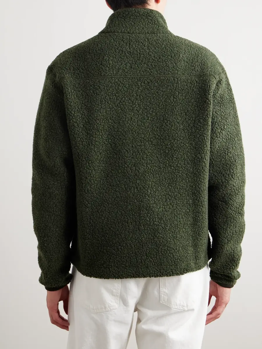 Drake's Logo-Embroidered Wool-Blend Bouclé Jacket - Men | Thumbnail 4 Drake's Logo-Embroidered Wool-Blend Bouclé Jacket - Men | Thumbnail 4