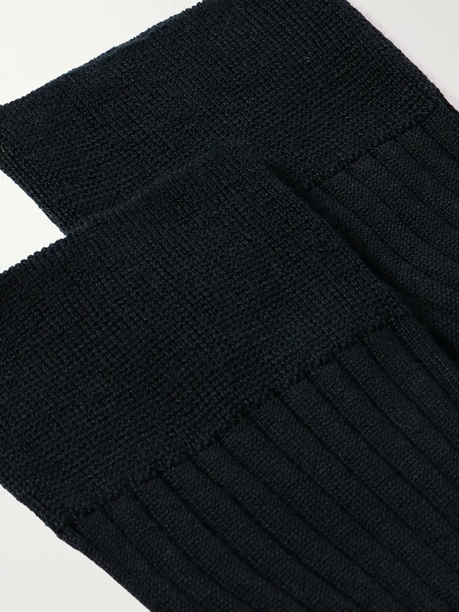 MR P. Ribbed Merino Wool-Blend Socks - Men | Thumbnail 2 MR P. Ribbed Merino Wool-Blend Socks - Men | Thumbnail 2