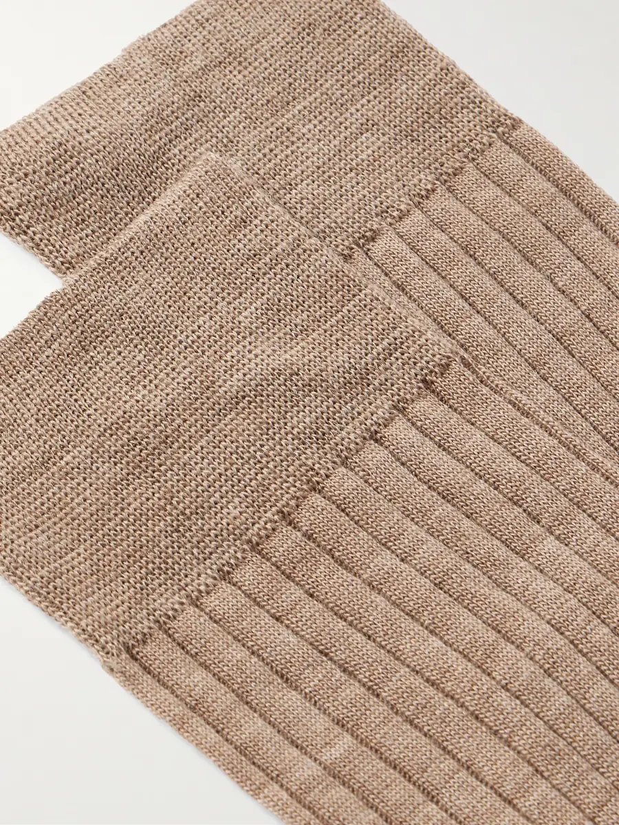 MR P. Ribbed Merino Wool-Blend Socks - Men | Thumbnail 2 MR P. Ribbed Merino Wool-Blend Socks - Men | Thumbnail 2