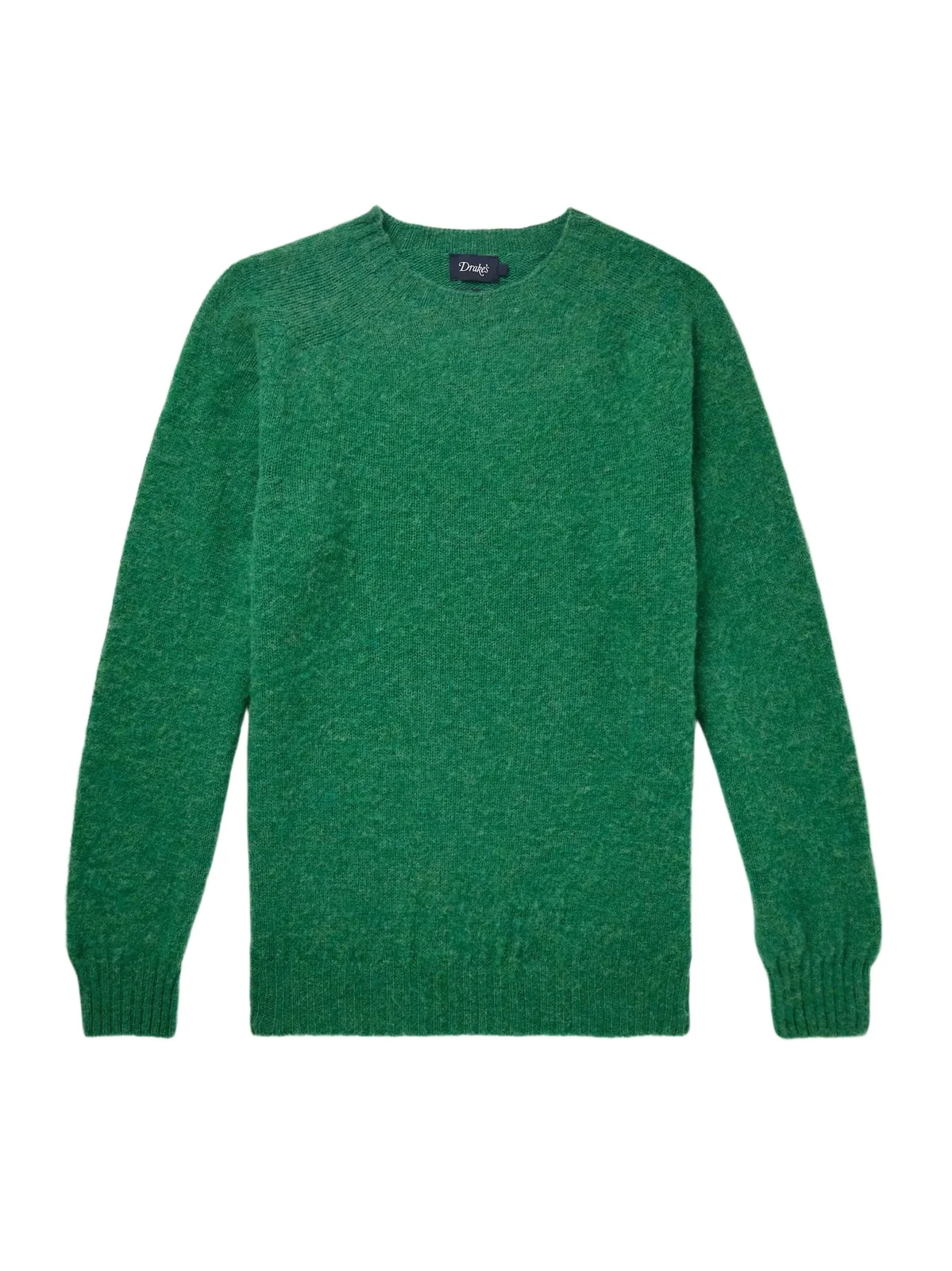 Brushed Shetland Wool Sweater - Men Brushed Shetland Wool Sweater - Men