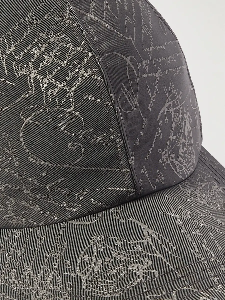 Berluti Scritto-Jacquard Twill Baseball Cap - Men | Thumbnail 4 Berluti Scritto-Jacquard Twill Baseball Cap - Men | Thumbnail 4