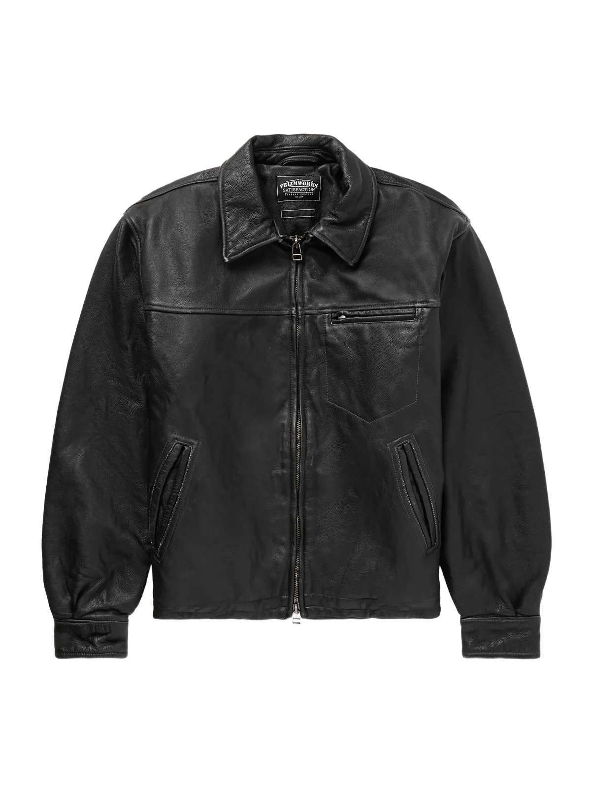 FrizmWORKS Distressed Leather Jacket - Men