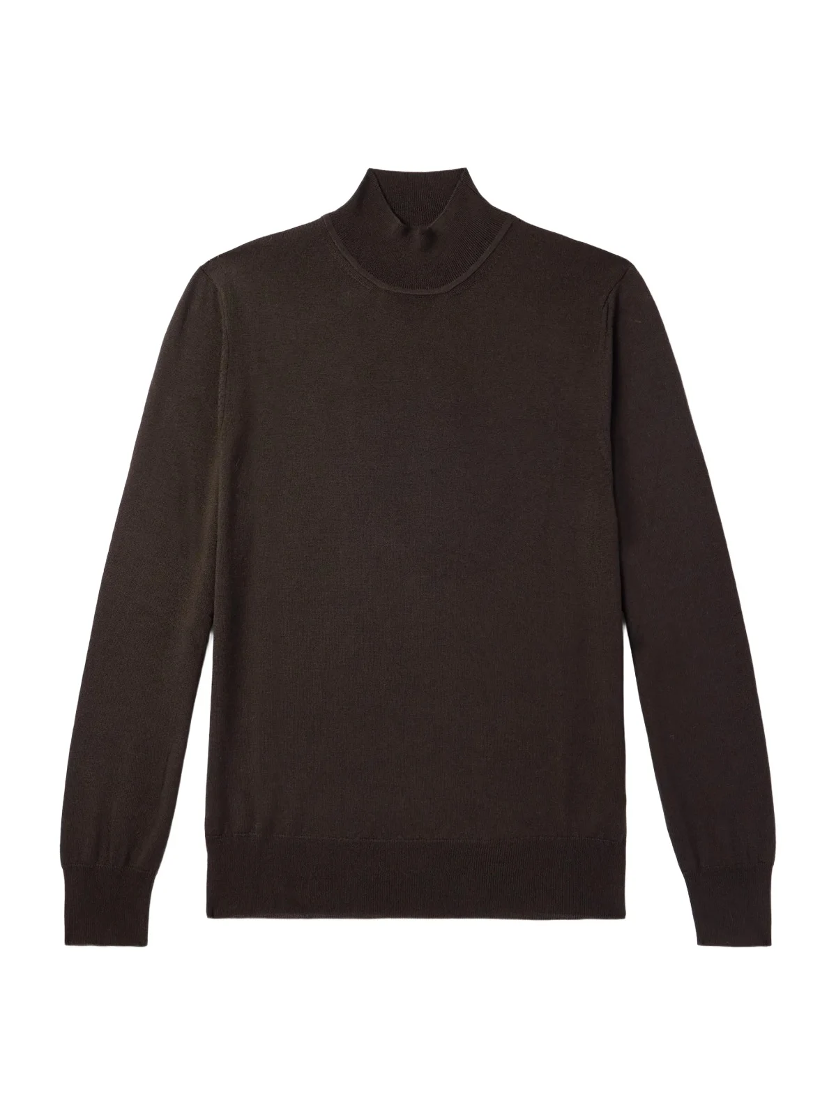 Merino Wool Mock-Neck Sweater - Men Merino Wool Mock-Neck Sweater - Men