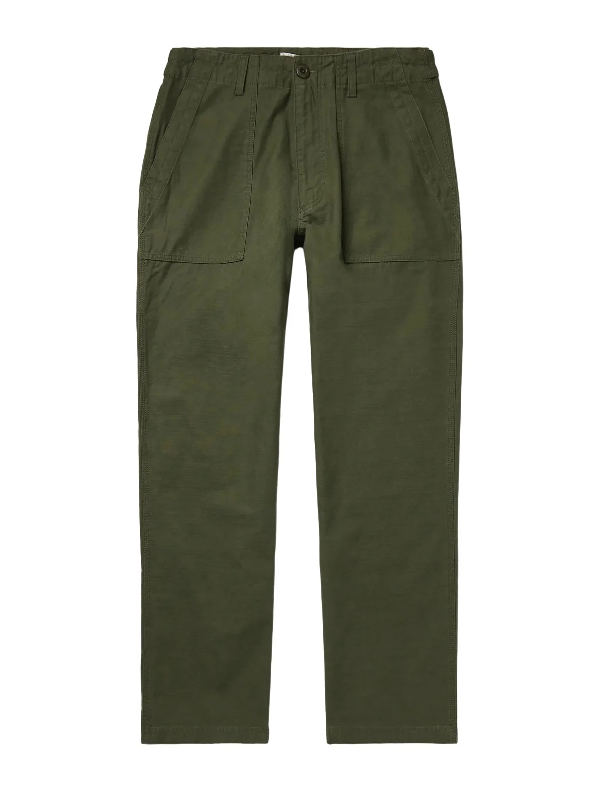 Straight-Leg Cotton Trousers - Men Straight-Leg Cotton Trousers - Men