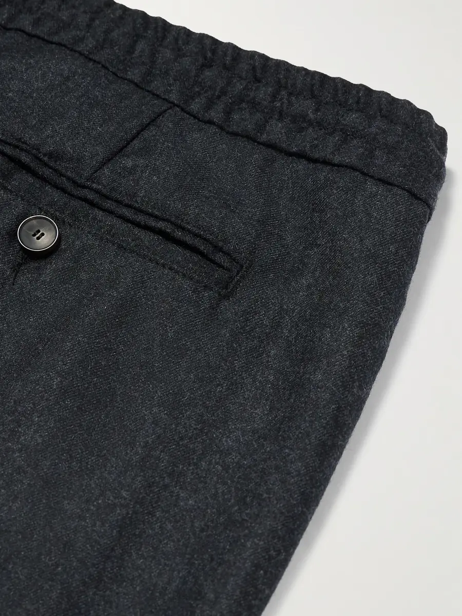 MR P. James Slim-Fit Wool-Flannel Drawstring Suit Trousers - Men | Thumbnail 5 MR P. James Slim-Fit Wool-Flannel Drawstring Suit Trousers - Men | Thumbnail 5