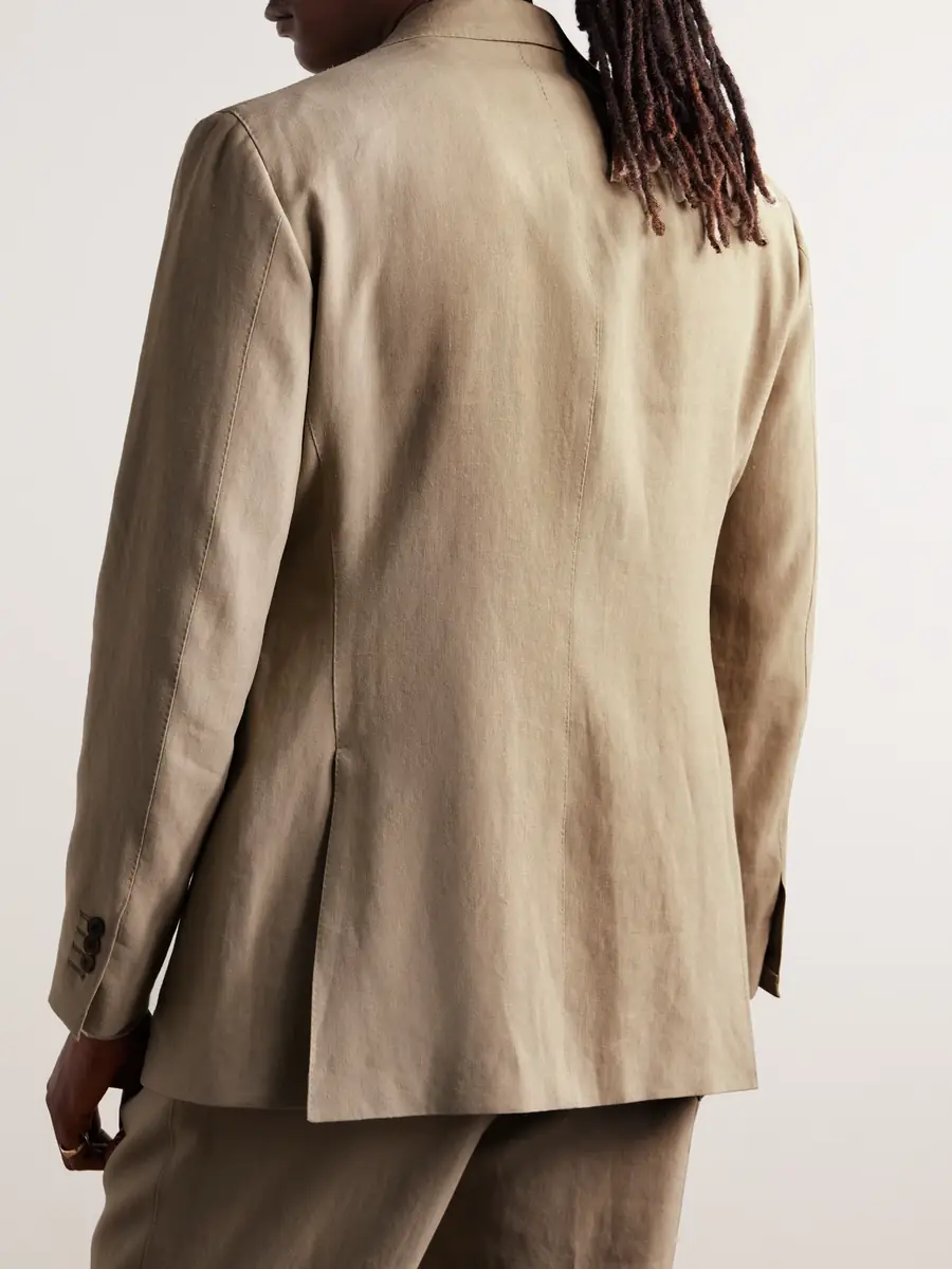 Saman Amel Slim-Fit Linen Suit Jacket - Men | Thumbnail 3 Saman Amel Slim-Fit Linen Suit Jacket - Men | Thumbnail 3