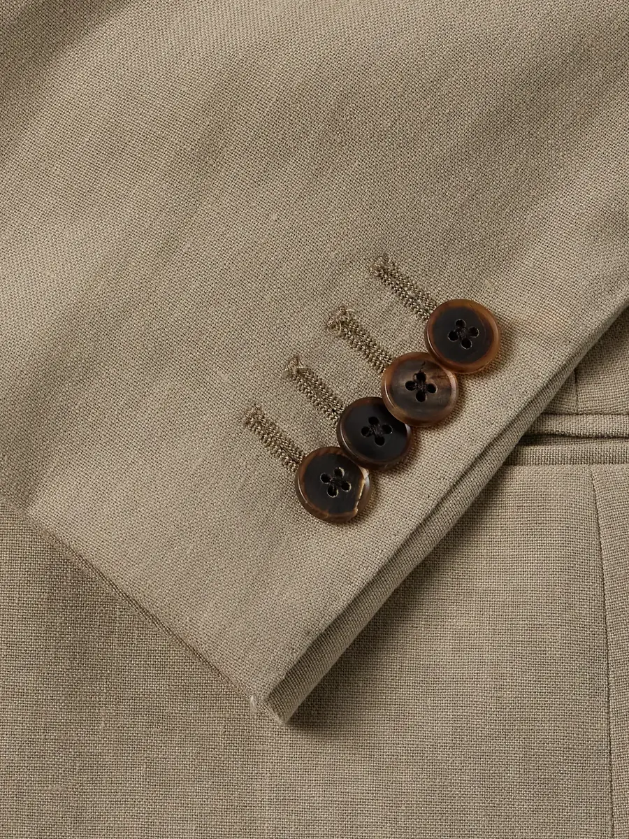 Saman Amel Slim-Fit Linen Suit Jacket - Men | Thumbnail 4 Saman Amel Slim-Fit Linen Suit Jacket - Men | Thumbnail 4
