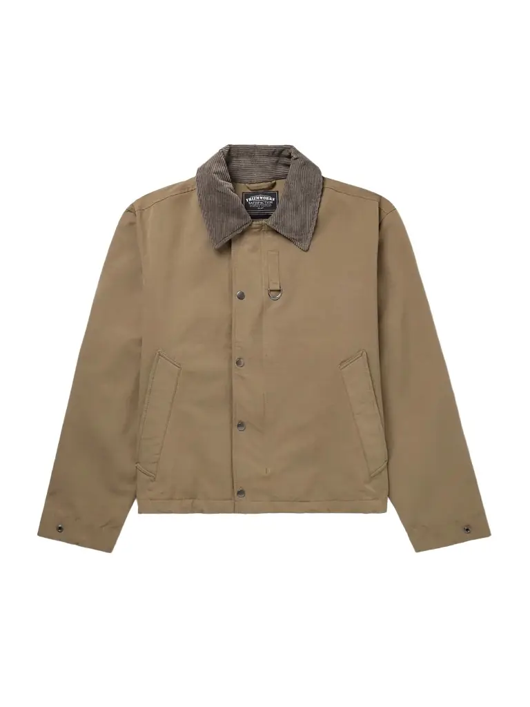 Heritage Corduroy-Trimmed Cotton-Blend Jacket - Men Heritage Corduroy-Trimmed Cotton-Blend Jacket - Men