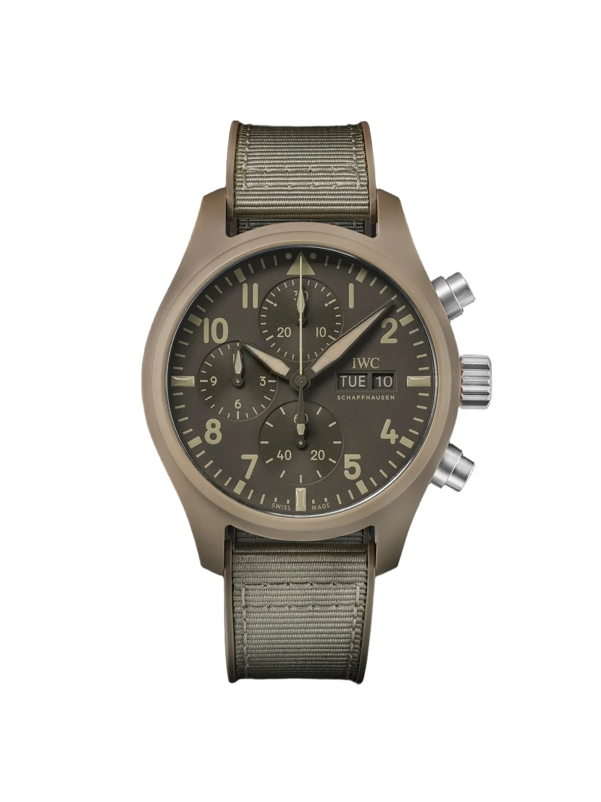 Pilot's Top Gun Mojave Desert Automatic Chronograph Ceramic Watch, Ref. IW389402 - Men Pilot's Top Gun Mojave Desert Automatic Chronograph Ceramic Watch, Ref. IW389402 - Men