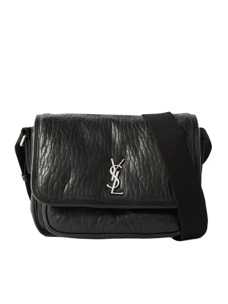 Saint Laurent Niki Small Logo-Appliquéd Textured-Leather Messenger Bag - Men | Image 1 Saint Laurent Niki Small Logo-Appliquéd Textured-Leather Messenger Bag - Men | Image 1