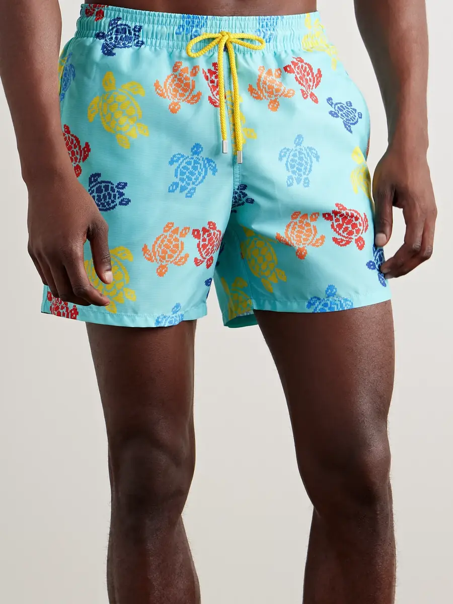 Vilebrequin Moorea Straight-Leg Mid-Length Printed ECONYL® Swim Shorts - Men | Thumbnail 2 Vilebrequin Moorea Straight-Leg Mid-Length Printed ECONYL® Swim Shorts - Men | Thumbnail 2