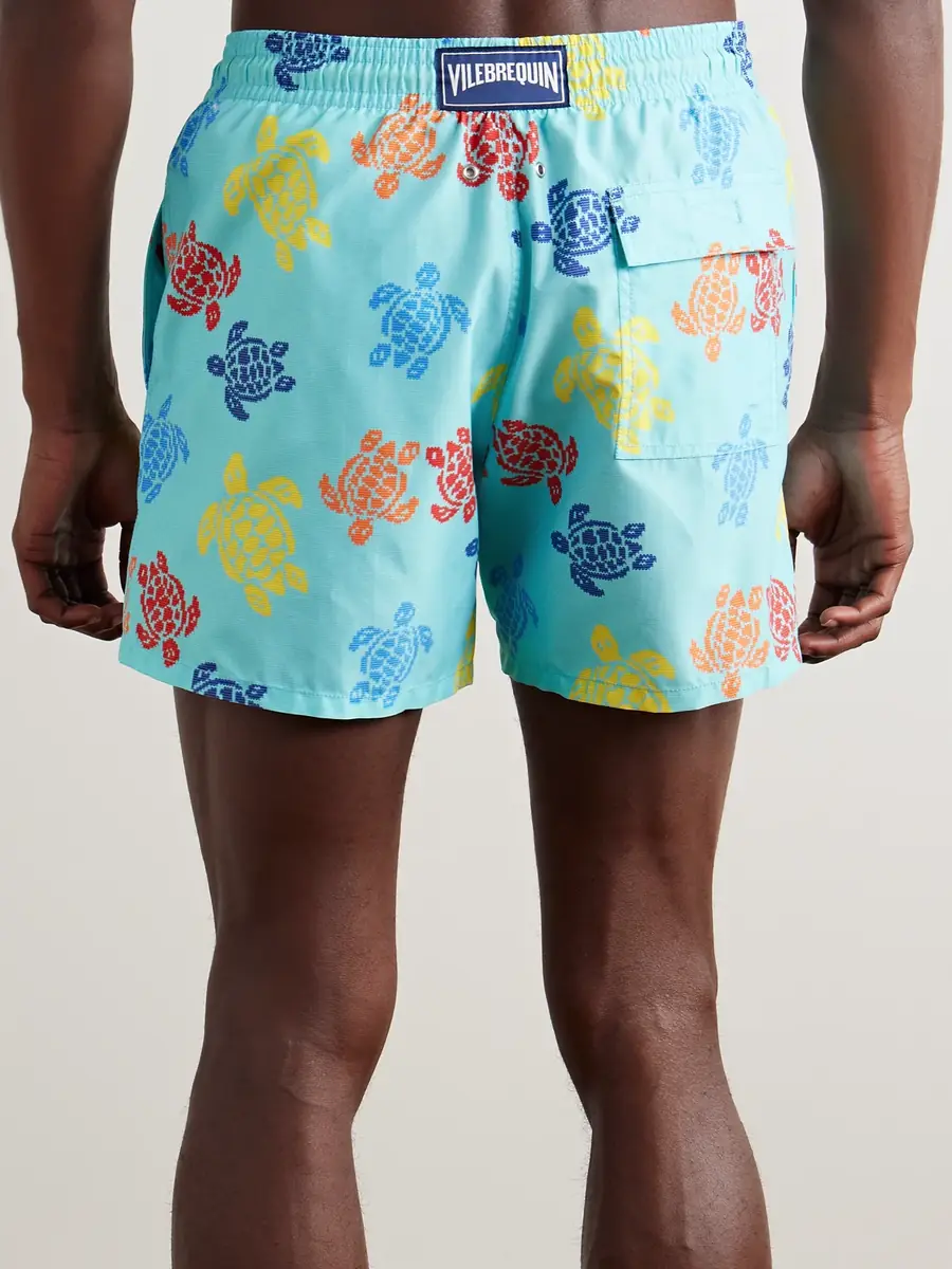 Vilebrequin Moorea Straight-Leg Mid-Length Printed ECONYL® Swim Shorts - Men | Thumbnail 3 Vilebrequin Moorea Straight-Leg Mid-Length Printed ECONYL® Swim Shorts - Men | Thumbnail 3