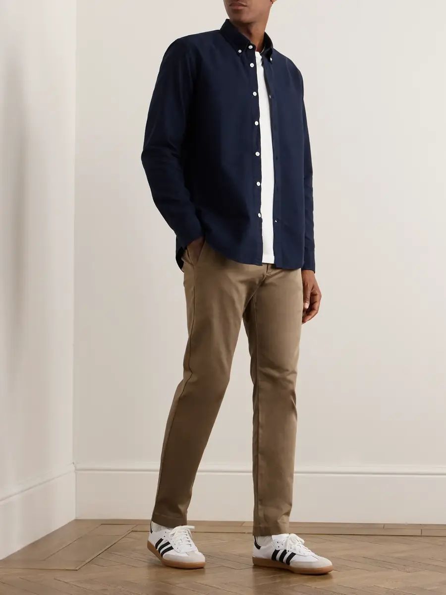 NN07 Theo 1420 Tapered Organic Cotton-Blend Twill Chinos - Men | Thumbnail 2