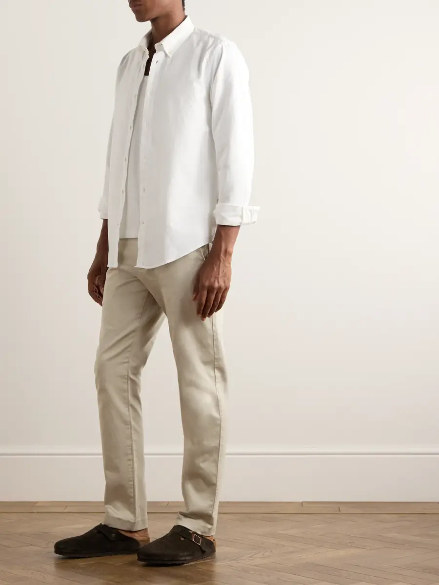 NN07 Theo 1420 Tapered Organic Cotton-Blend Twill Chinos - Men | Thumbnail 2