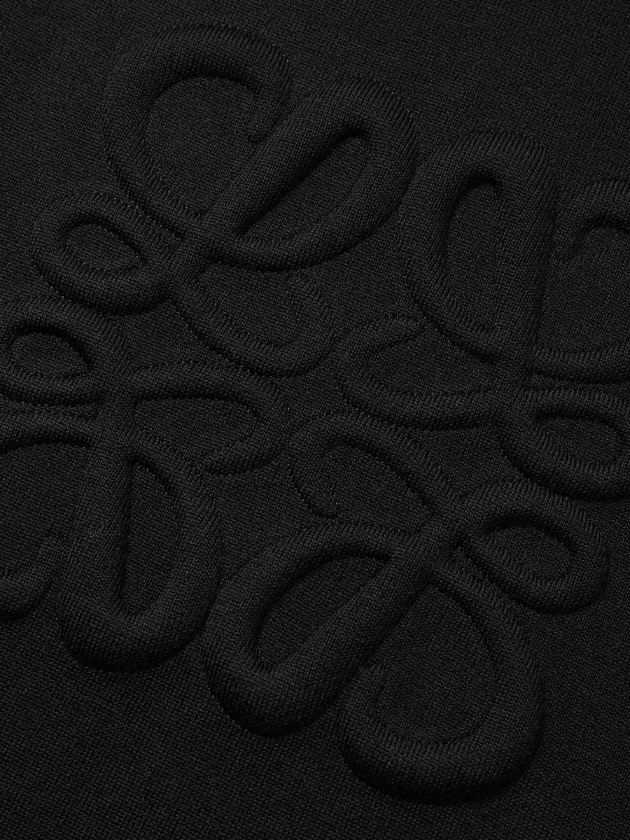 Loewe Logo-Embossed Wool-Blend Zip-Up Hoodie - Men | Thumbnail 4 Loewe Logo-Embossed Wool-Blend Zip-Up Hoodie - Men | Thumbnail 4