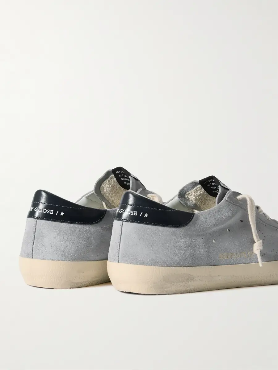 Golden Goose Super-Star Distressed Patent Leather-Trimmed Suede Sneakers - Men | Thumbnail 5 Golden Goose Super-Star Distressed Patent Leather-Trimmed Suede Sneakers - Men | Thumbnail 5
