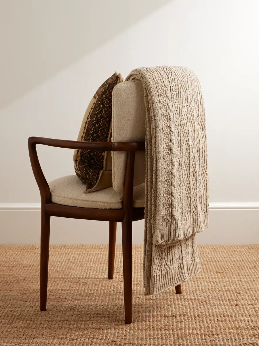 Ralph Lauren Home Owen Cable-Knit Cotton Blanket - Men | Thumbnail 2