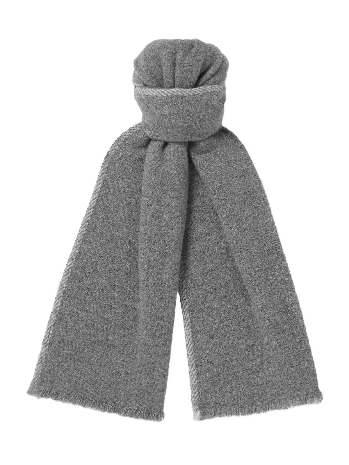 Frayed Cashmere Scarf - Men