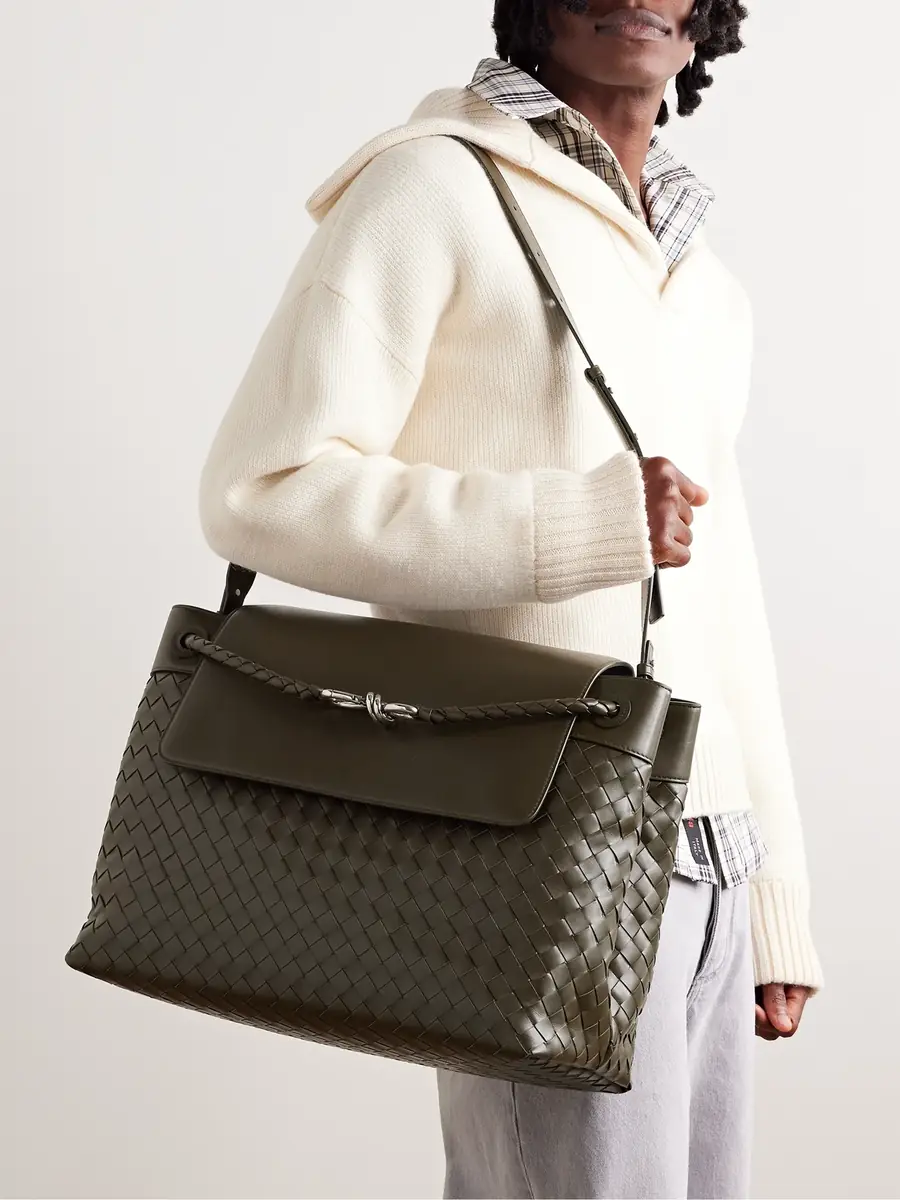 Bottega Veneta Aven Intrecciato Leather Tote Bag - Men | Thumbnail 2