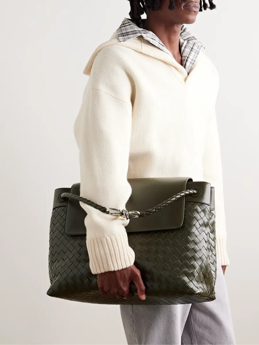 Bottega Veneta Aven Intrecciato Leather Tote Bag - Men | Thumbnail 6