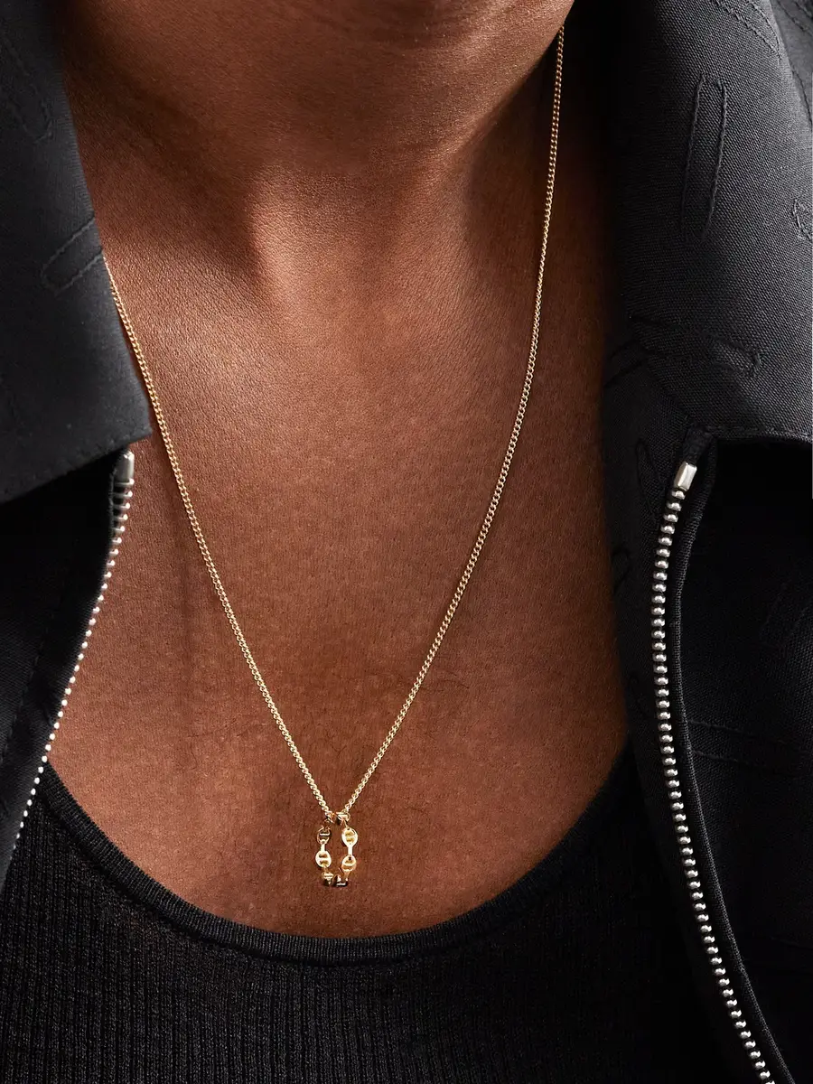 Hoorsenbuhs Dame Tri-Link 18-Karat Gold Pendant - Men | Thumbnail 2