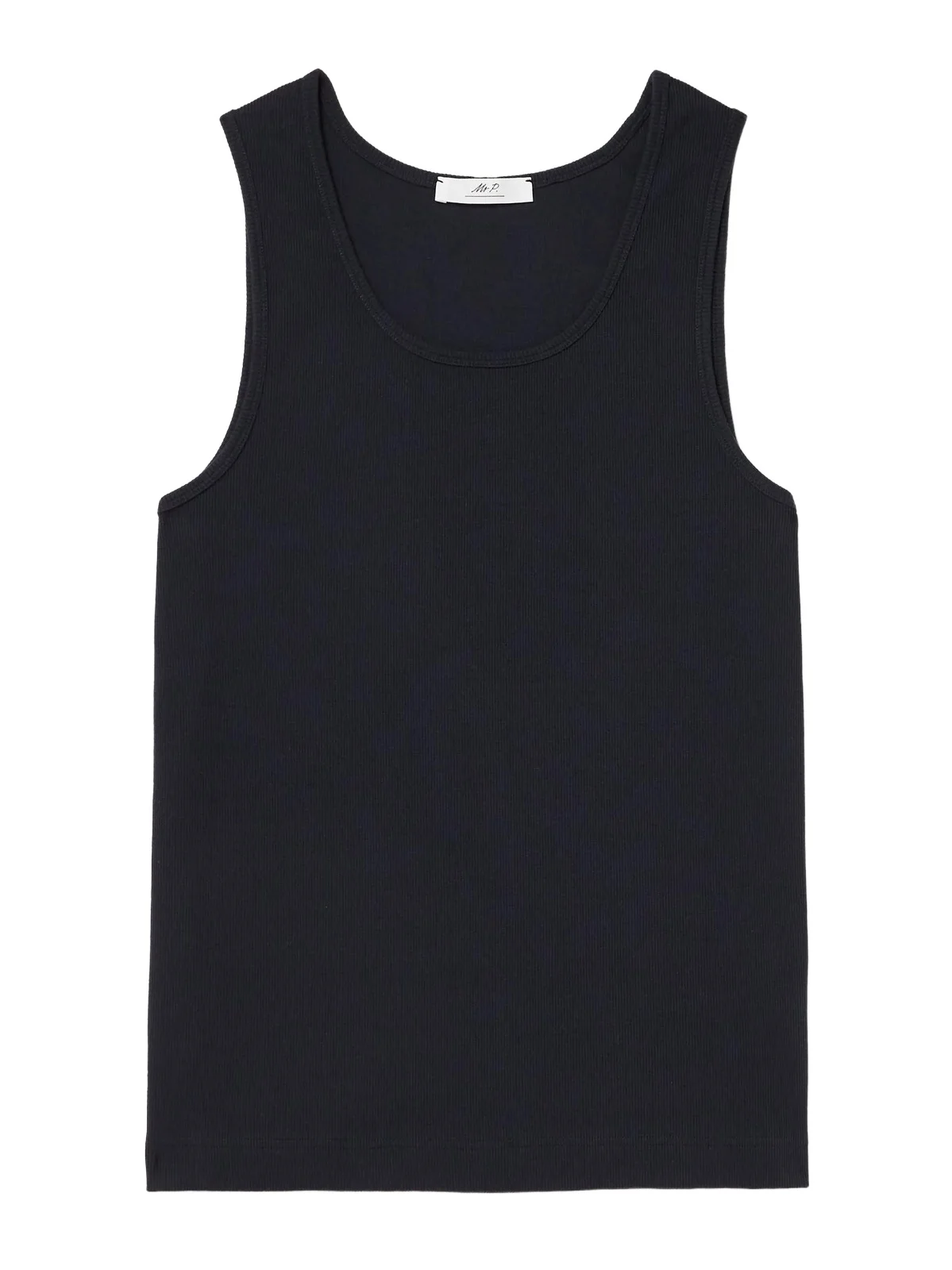 Ribbed Stretch-Organic Cotton-Jersey Tank Top - Men Ribbed Stretch-Organic Cotton-Jersey Tank Top - Men