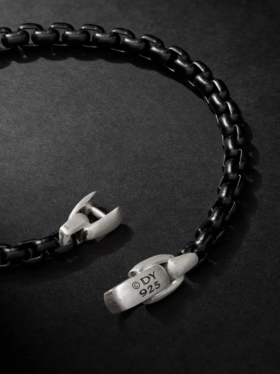 David Yurman Blackened Sterling Silver Chain Bracelet - Men | Thumbnail 3 David Yurman Blackened Sterling Silver Chain Bracelet - Men | Thumbnail 3