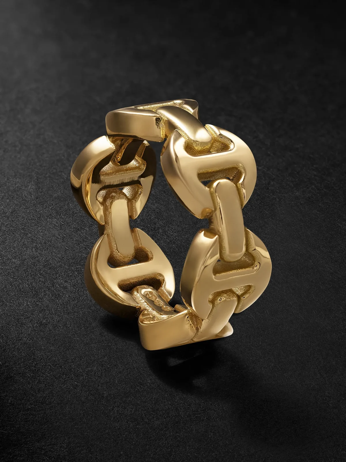 Brute Classic Tri-Link 18-Karat Gold Ring - Men Brute Classic Tri-Link 18-Karat Gold Ring - Men